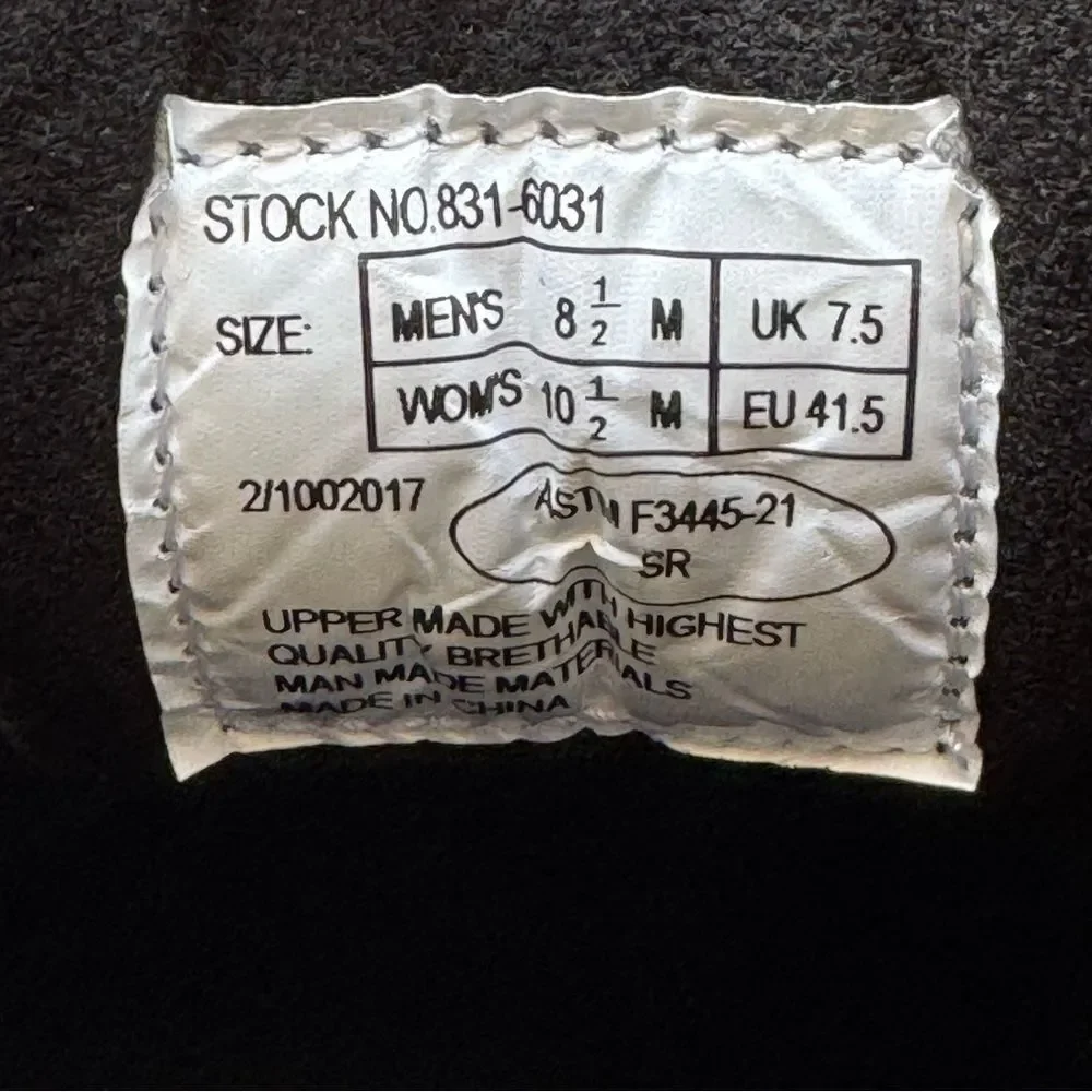 Thorogood Men's and Women's Black Poromeric Uniform Oxford Dress Shoes 8.5 NIB